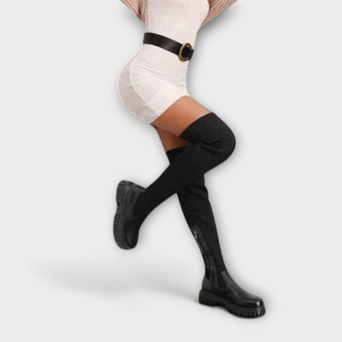 OISLOHÉ Botas Overknee Tacón Robusto