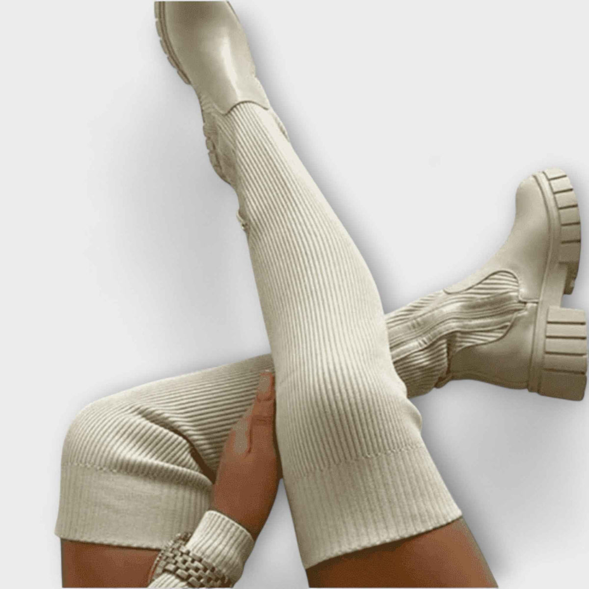 OISLOHÉ Botas Overknee Tacón Robusto