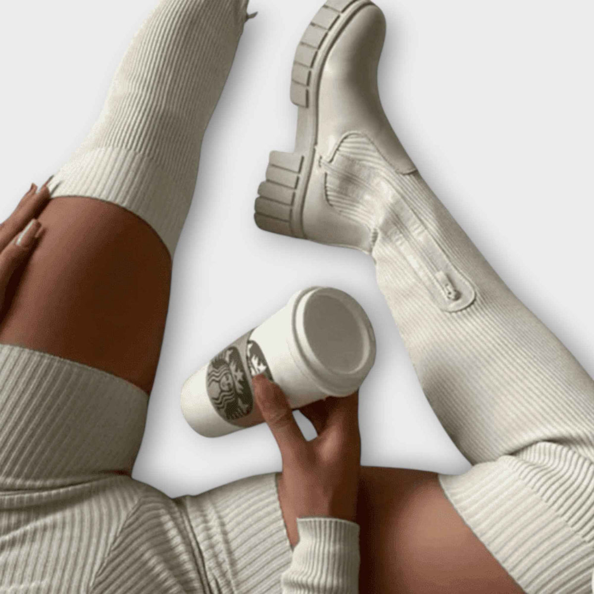 OISLOHÉ Botas Overknee Tacón Robusto